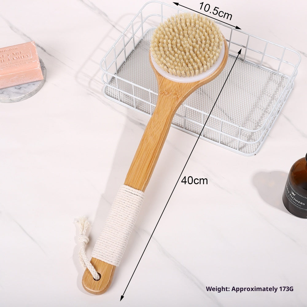 Transform Your Bathing Ritual with Our Bamboo Long Handle Bath Brush